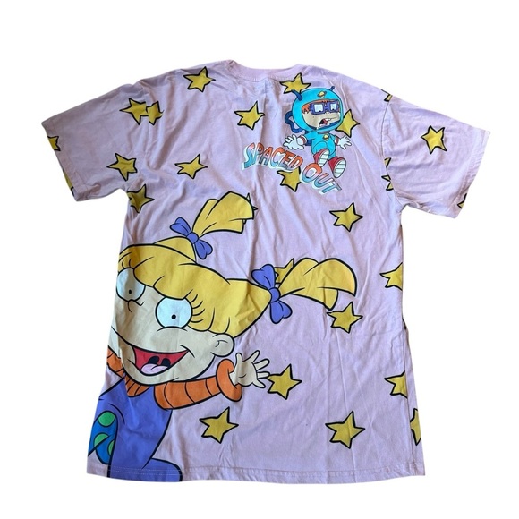 Nickelodeon Rugrats Womens Graphic T-Shirt with Stars Size Medium - Picture 3 of 6